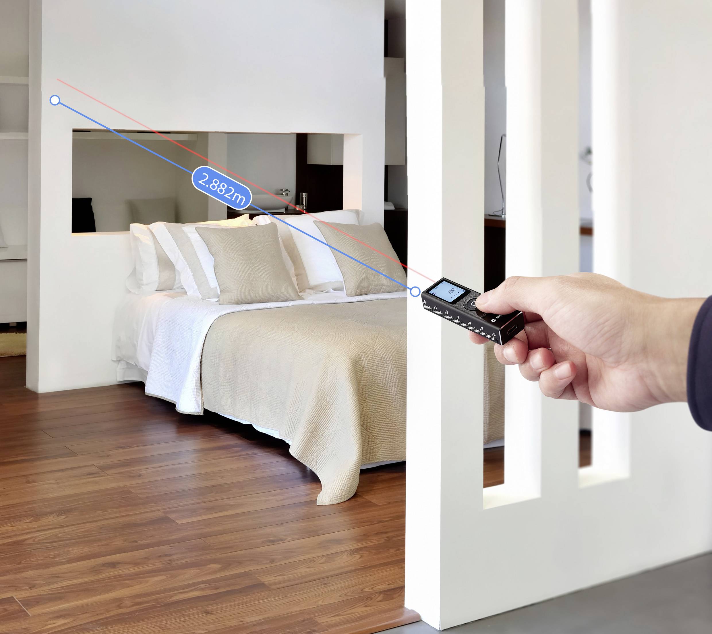 TOOLCRAFT P30 Laser-Entfernungsmesser 30m