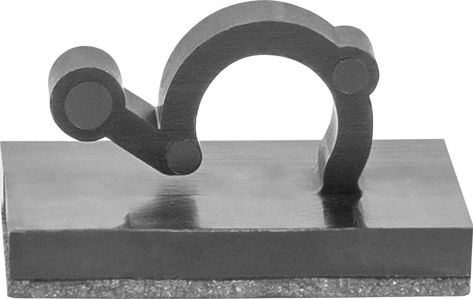 HellermannTyton MAGRA6-PA66/NDFEBR5-BK (25) Kabelclip 151-04468 Bündel-Ø-Bereich 6mm (max) Schwarz 25St.