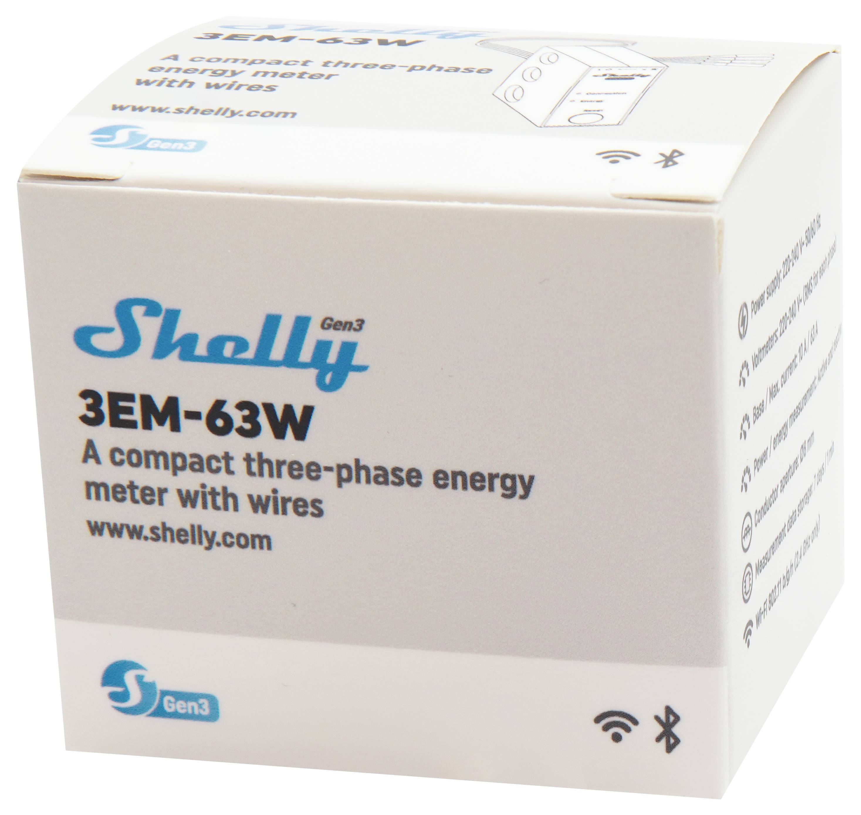 Shelly 3EM-63W Gen3 Stromzähler