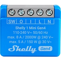Shelly 1 Mini Gen4 Funk-Schalter Shelly 1 Mini Gen4 Funk-Schalter