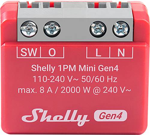 Shelly SHELLY_1PM_MINI GEN4 Wireless switch Smart Home White