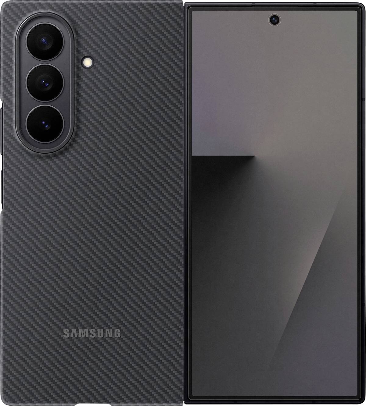 Samsung Carbon Shield Case Z Fold7 Black Flip Case Z Fold7 Schwarz EF-XF966SBEGWW