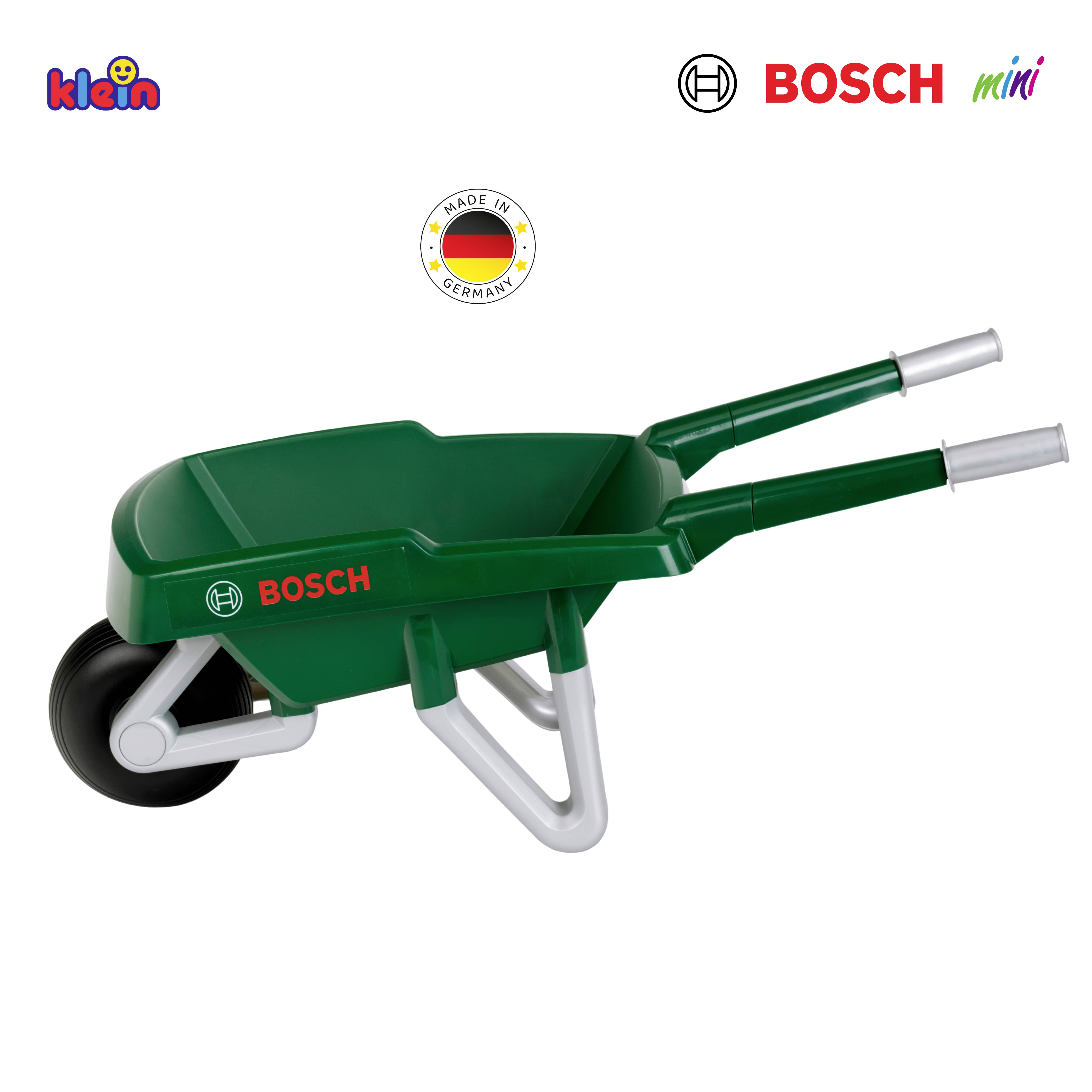 Theo Klein 2715 Bosch Garten Schubkarre | Robuste Schubkarre für kleine Gärtner | Ideal als Garten-Spielzeug & Outdoor-Aktivitäten