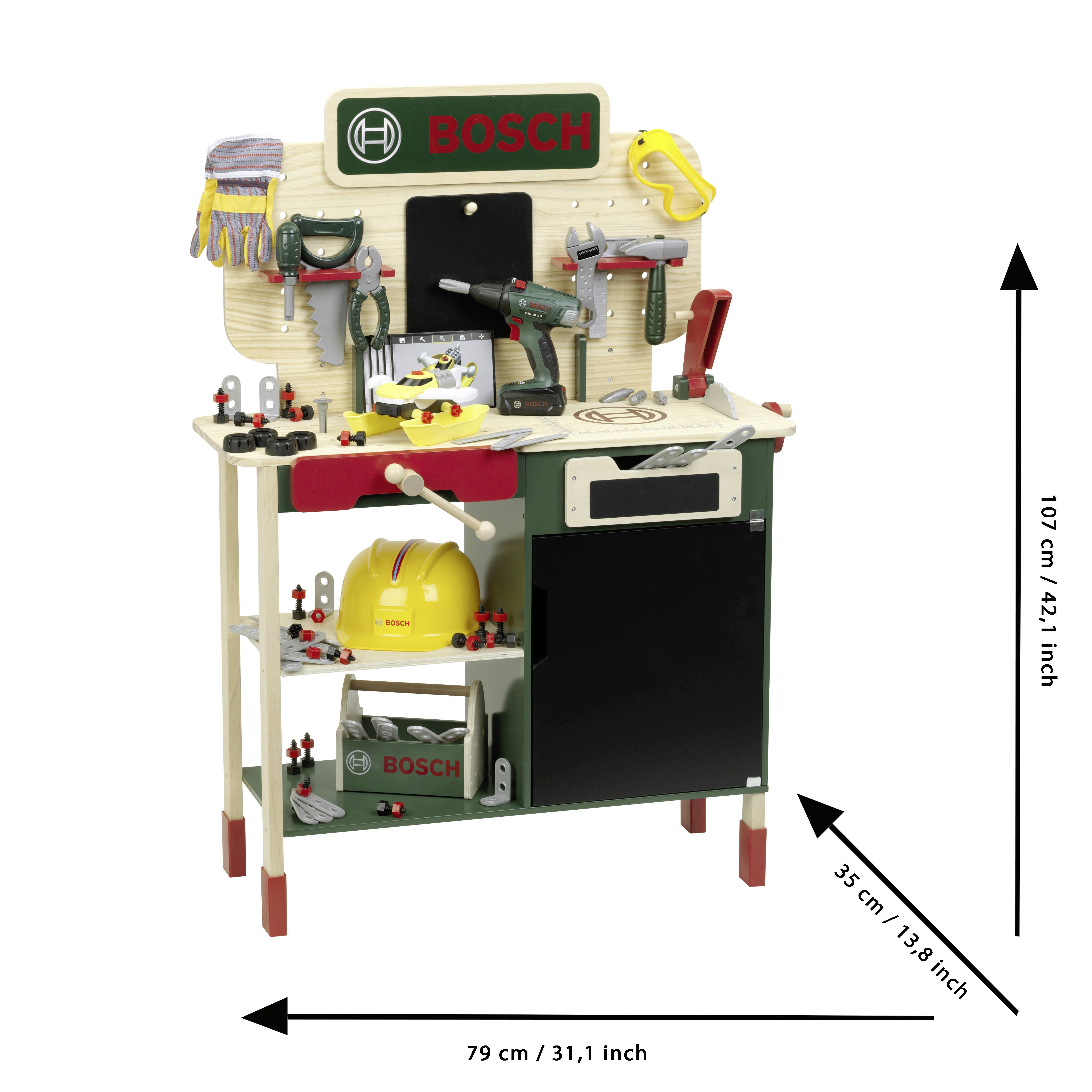Theo Klein 8734 Bosch Holzwerkbank inkl. Zubehör