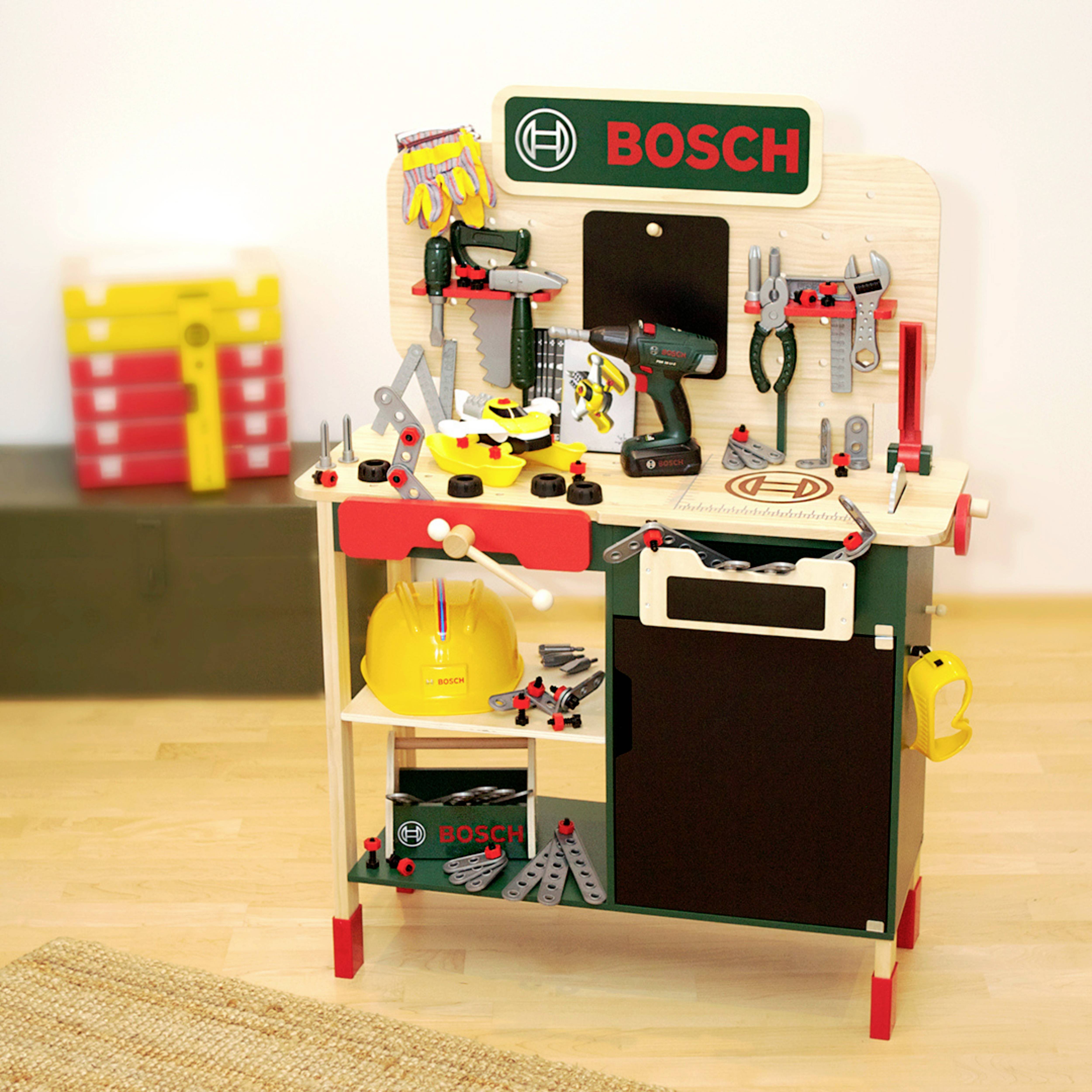 Theo Klein 8734 Bosch Holzwerkbank inkl. Zubehör