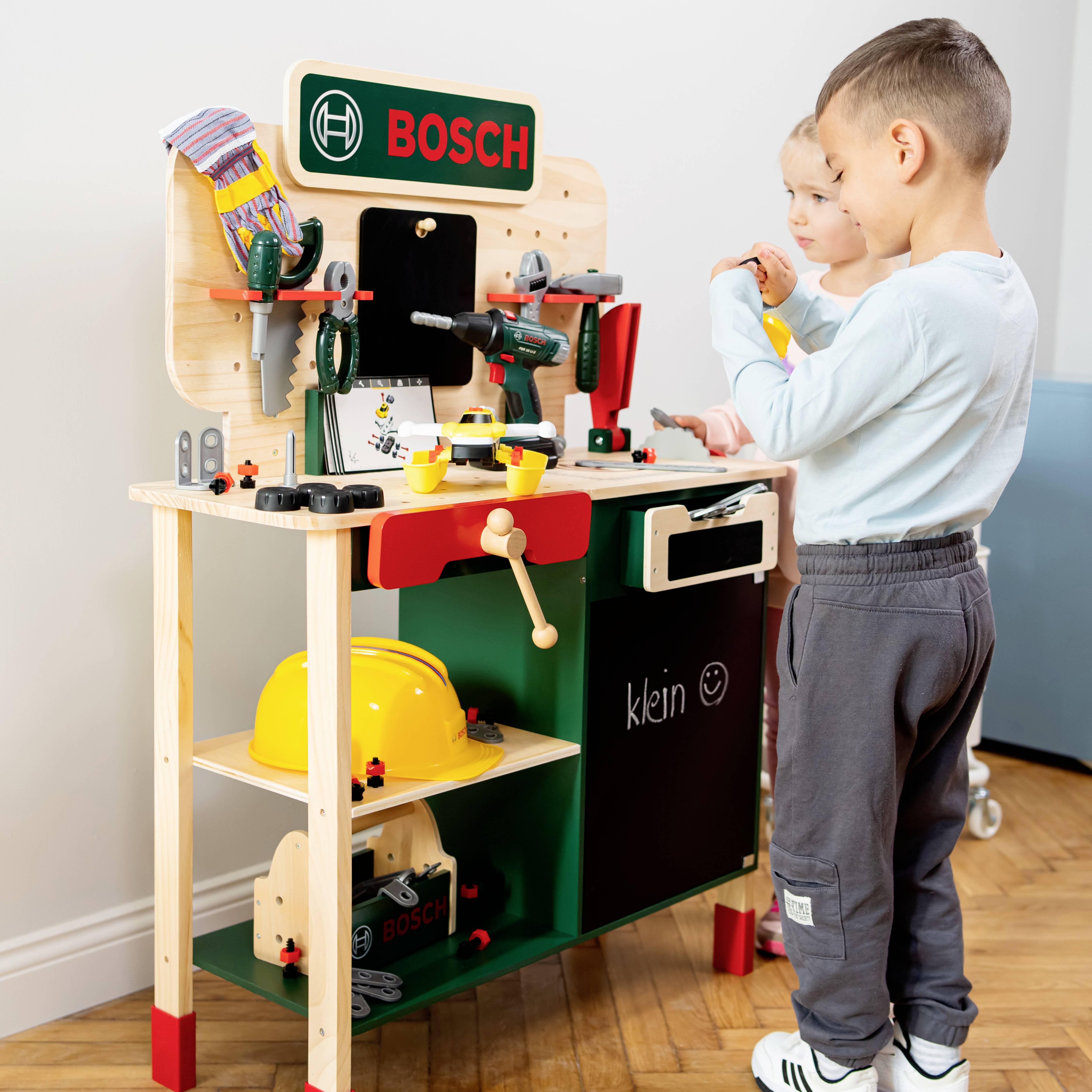 Theo Klein 8734 Bosch Holzwerkbank inkl. Zubehör