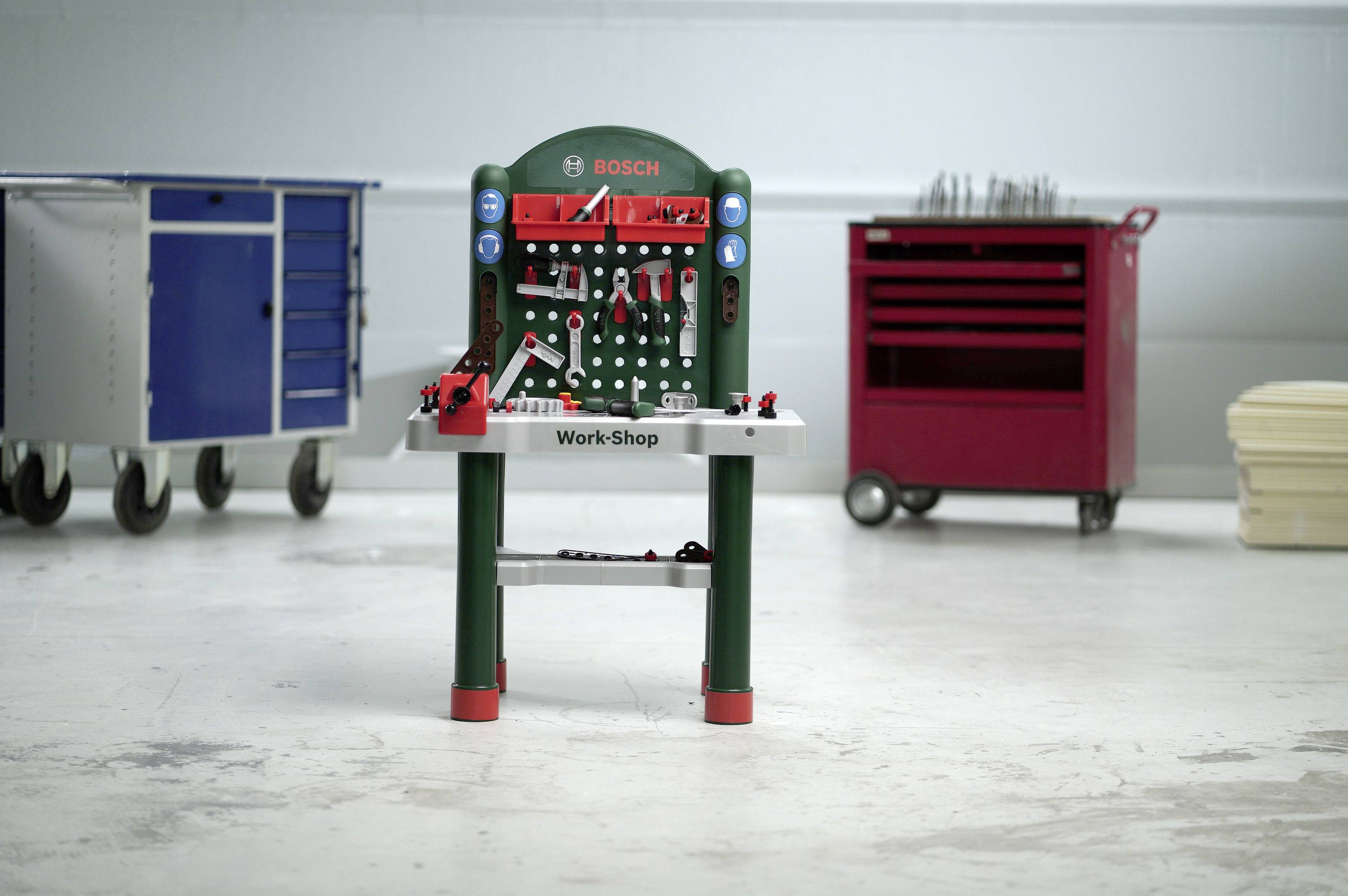 Theo Klein 8710 Bosch Workshop Kinderwerkbank inkl. Zubehör