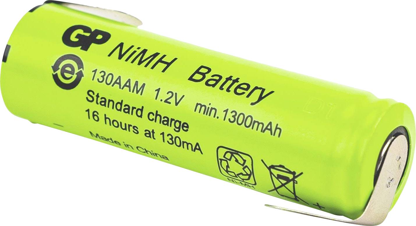 GP Ni-MH Industrial 1300 AAM 1A1P-C1 Mignon (AA)-Akku NiMH 1.2 V 1300 mAh 1 St.