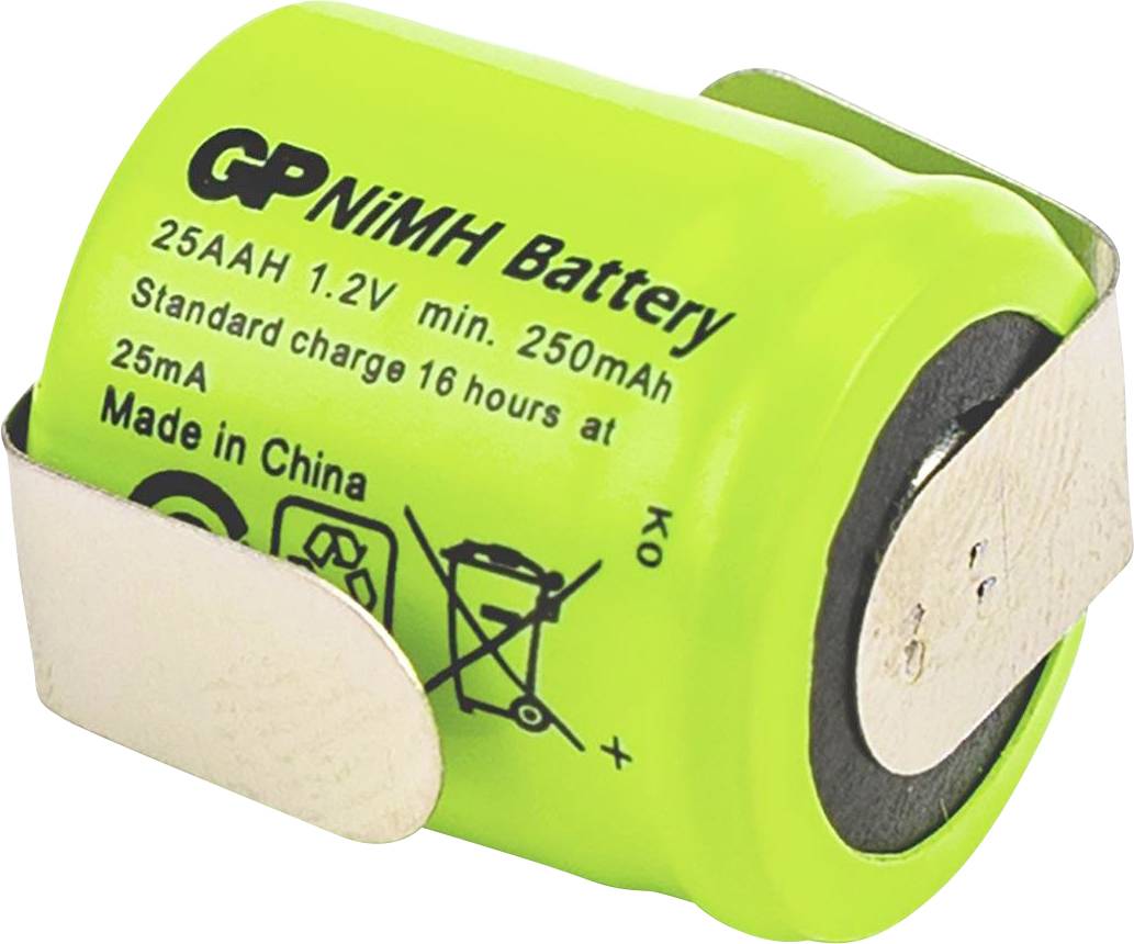 GP Ni-MH Industrial 250 AAH 1A1P-C1 Mignon (AA)-Akku NiMH 1.2 V 250 mAh 1 St.