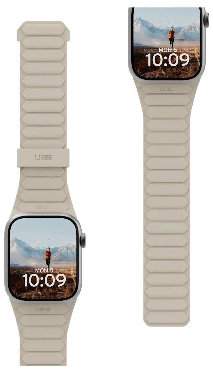 Urban Armor Gear Pathfinder Armband 40 mm, 41 mm, 42mm Uni Beige, Himmelblau Watch Series 4, Watch Series 5, Watch Series