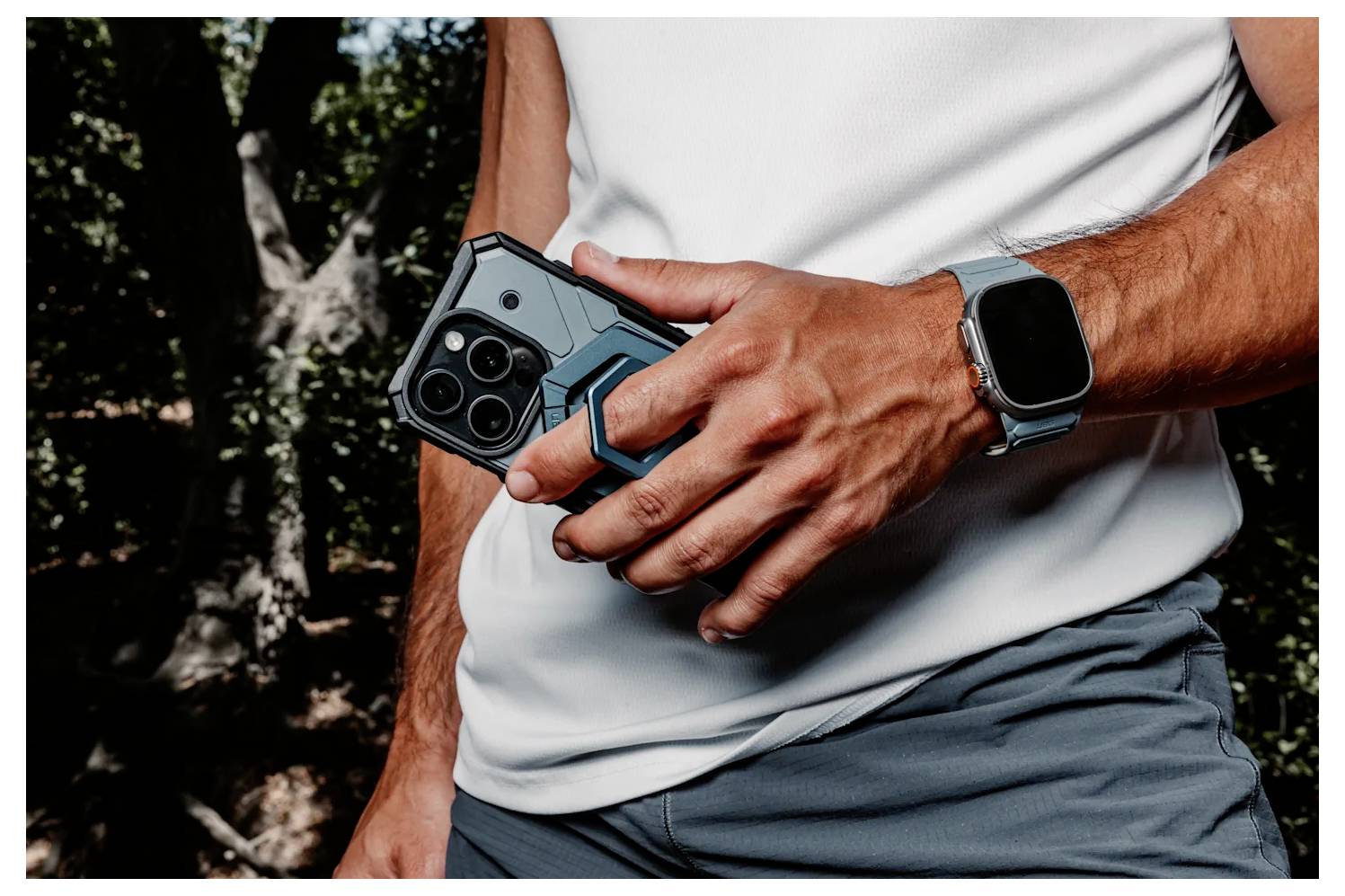 Urban Armor Gear Pathfinder Armband 40 mm, 41 mm, 42mm Uni Beige, Himmelblau Watch Series 4, Watch Series 5, Watch Series