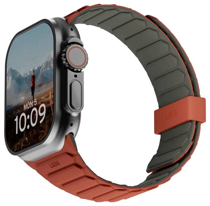 Urban Armor Gear Pathfinder Armband 44 mm, 45 mm, 46mm Uni Oliv, Terracotta Watch Series 4, Watch Series 5, Watch Series 6, Watch