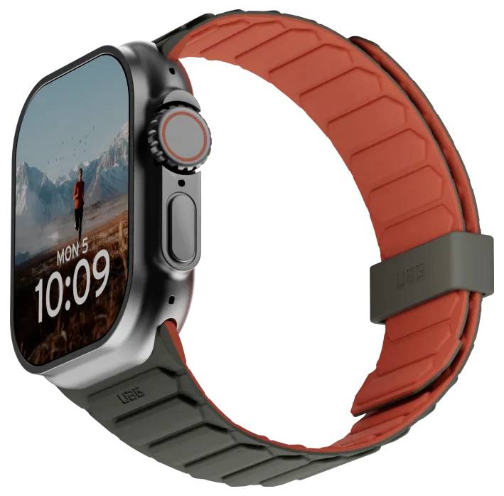 Urban Armor Gear Pathfinder Armband 44 mm, 45 mm, 46mm Uni Oliv, Terracotta Watch Series 4, Watch Series 5, Watch Series 6, Watch