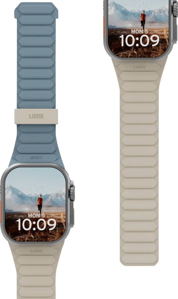 Urban Armor Gear Pathfinder Armband 44 mm, 45 mm, 46mm Uni Beige, Himmelblau Watch Series 4, Watch Series 5, Watch Series