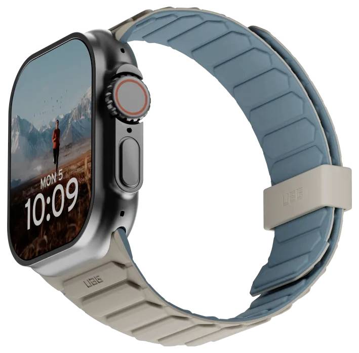 Urban Armor Gear Pathfinder Armband 44 mm, 45 mm, 46mm Uni Beige, Himmelblau Watch Series 4, Watch Series 5, Watch Series