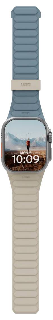 Urban Armor Gear Pathfinder Armband 44 mm, 45 mm, 46mm Uni Beige, Himmelblau Watch Series 4, Watch Series 5, Watch Series