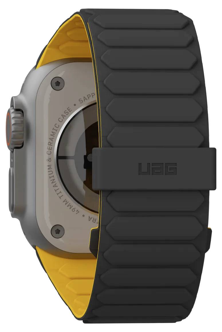 Urban Armor Gear Pathfinder Armband 44 mm, 45 mm, 46mm Uni Gelb, Schwarz Watch Series 4, Watch Series 5, Watch Series 6, Watch