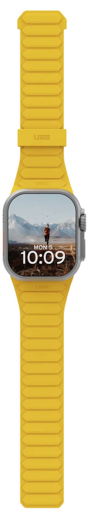 Urban Armor Gear Pathfinder Armband 44 mm, 45 mm, 46mm Uni Gelb, Schwarz Watch Series 4, Watch Series 5, Watch Series 6, Watch