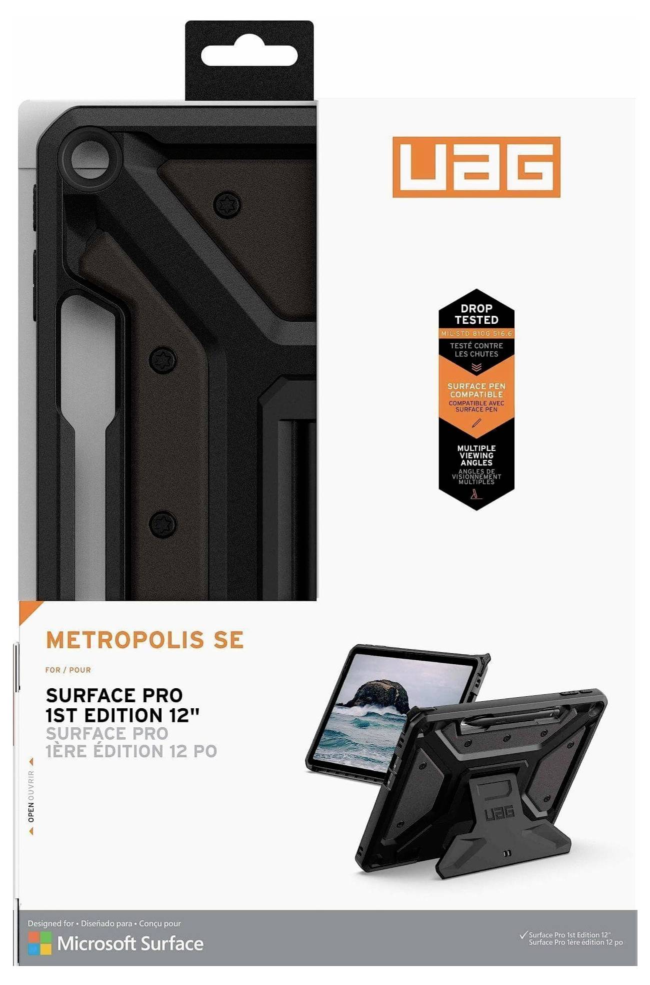 Verpackung für das UAG Metropolis SE Gehäuse, entwickelt für Surface Pro 12