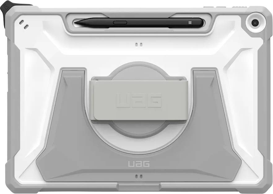 UAG Tablet-Hülle mit Stifthalter und Ständer, die robusten Schutz und Funktionalität für Tablets bietet.
