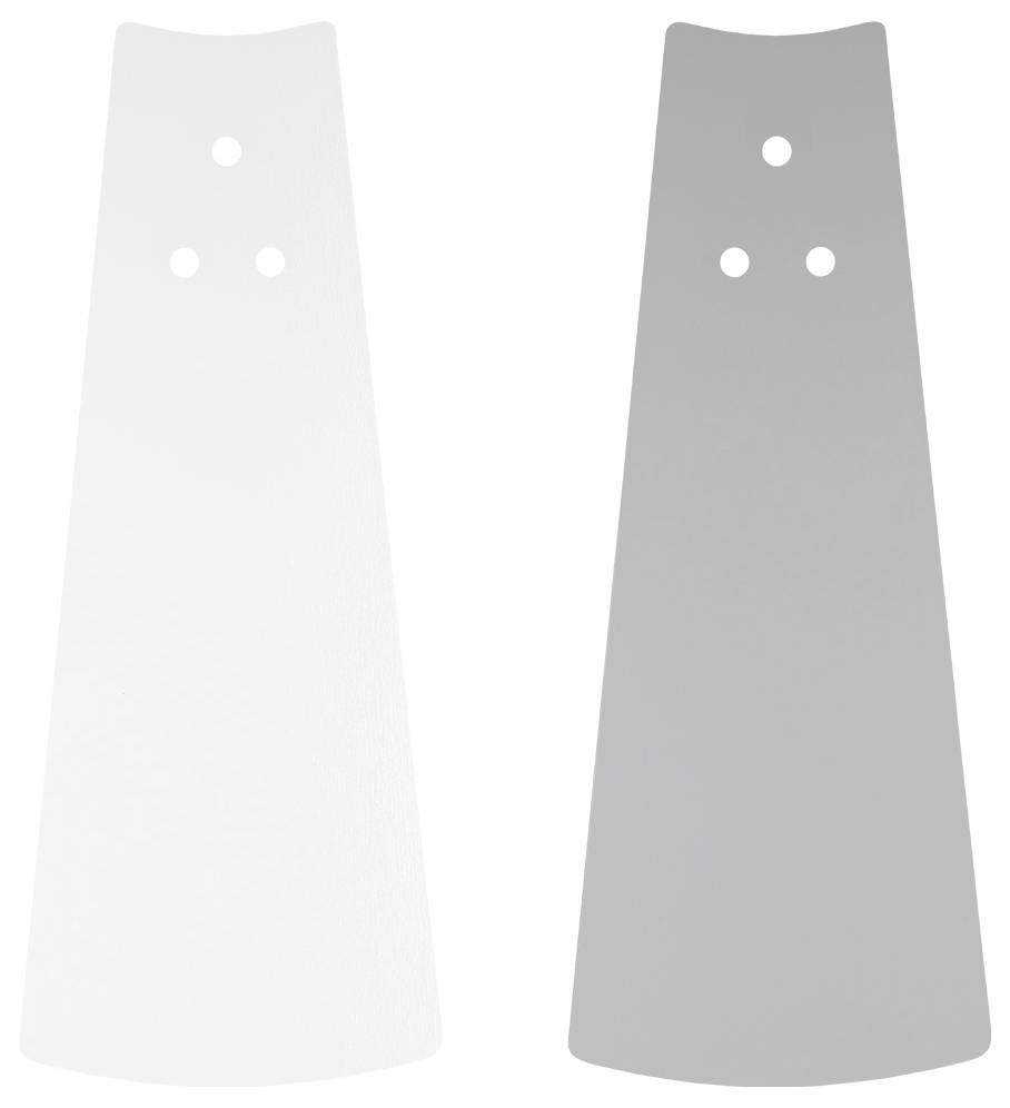 CasaFan ECO NEO III 92 BN-WE/LG WiFi Flügel Weiß/Lichtgrau Deckenventilator Chrom (gebürstet) mit Fernbedienung, Timer