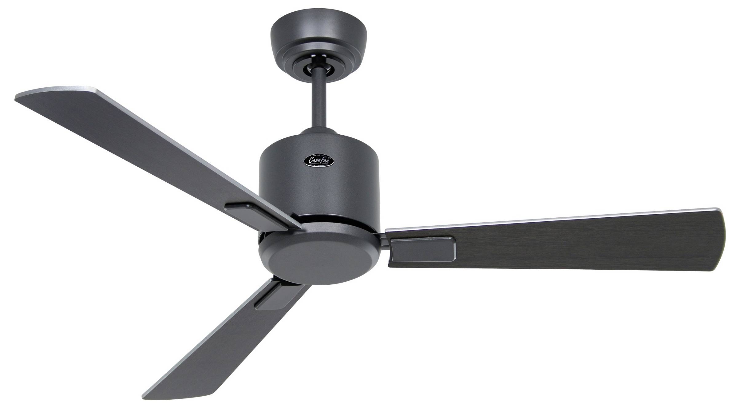 CasaFan ECO NEO III 103 BG-WN/SI WiFi Flügel Wenge/Silber Deckenventilator Basalt-Grau mit Fernbedienung, Timer, Winterbetrieb