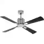 CasaFan ECO NEO III 103 BN-WN/SI WiFi Flügel Wenge/silber Deckenventilator Chrom (gebürstet) mit Fernbedienung, Timer CasaFan ECO NEO III 103 BN-WN/SI WiFi Flügel Wenge/silber Deckenventilator Chrom (gebürstet) mit Fernbedienung, Timer