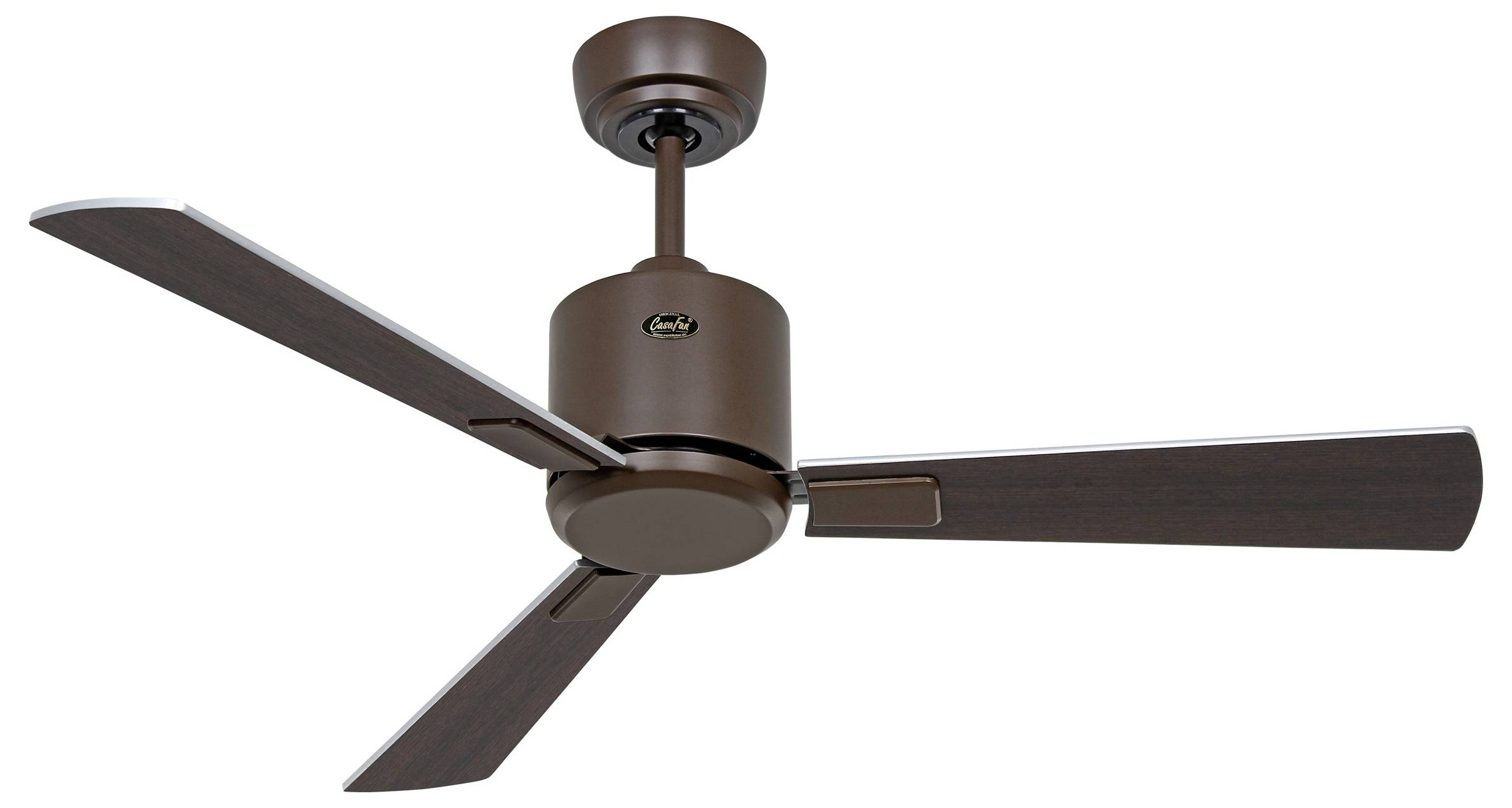 CasaFan ECO NEO III 103 BZ-WN/SI WiFi Flügel Wenge/silber Deckenventilator Bronze mit Fernbedienung, Timer, Winterbetrieb, App