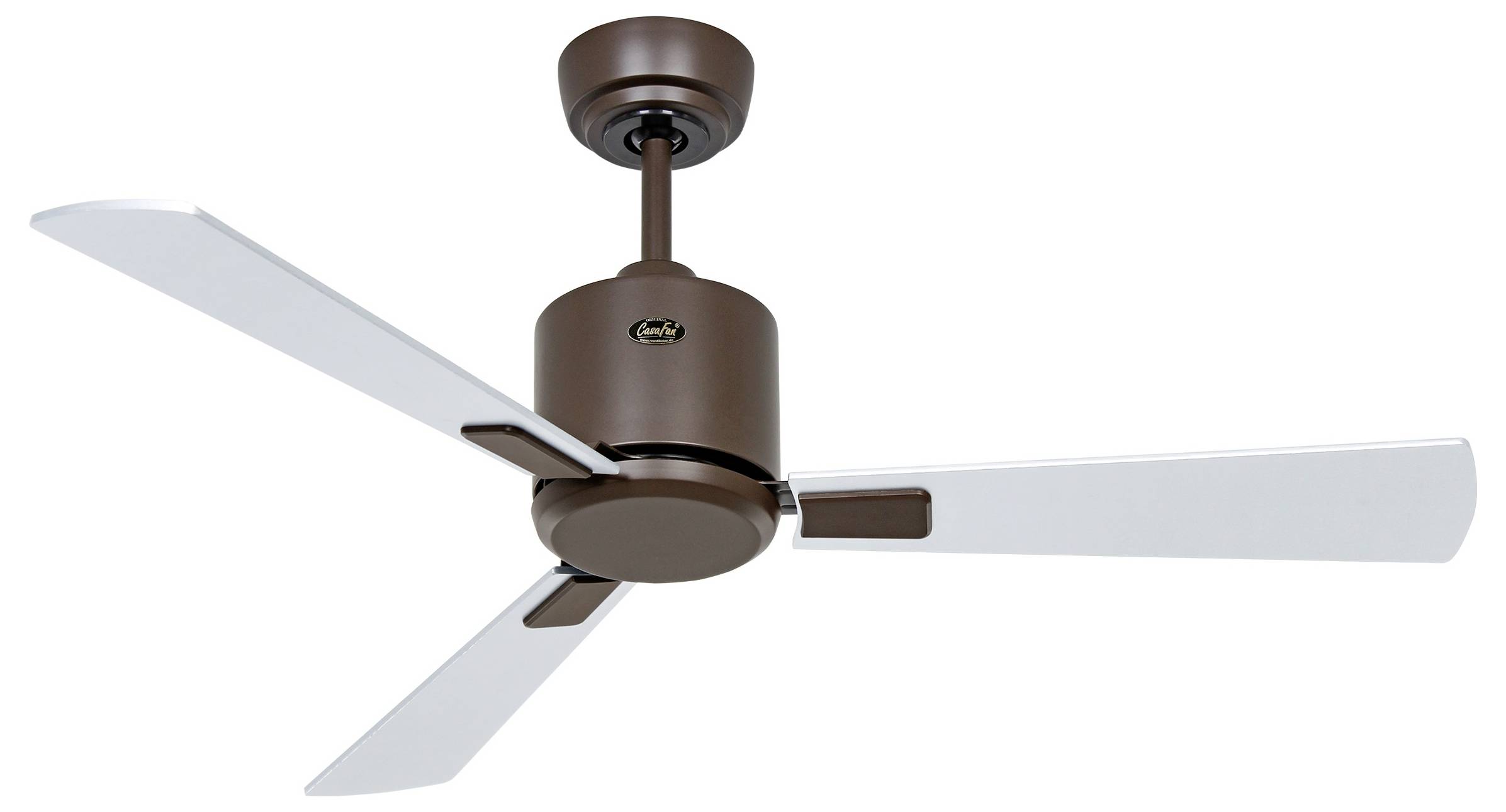 CasaFan ECO NEO III 103 BZ-WN/SI WiFi Flügel Wenge/silber Deckenventilator Bronze mit Fernbedienung, Timer, Winterbetrieb, App