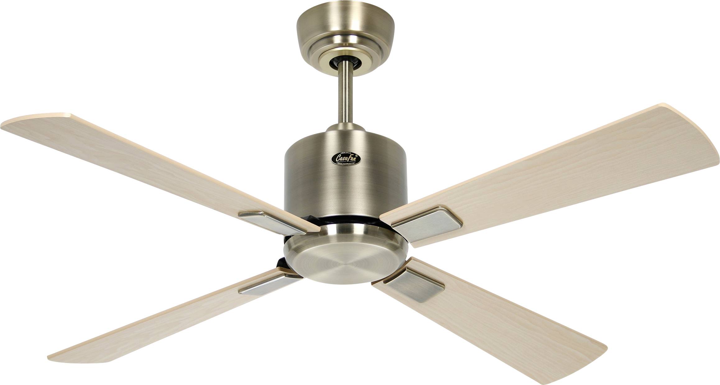 CasaFan ECO NEO III 103 MA-AH/BU WiFi Deckenventilator Messing-antik mit Fernbedienung, Timer, Winterbetrieb, App gesteuert