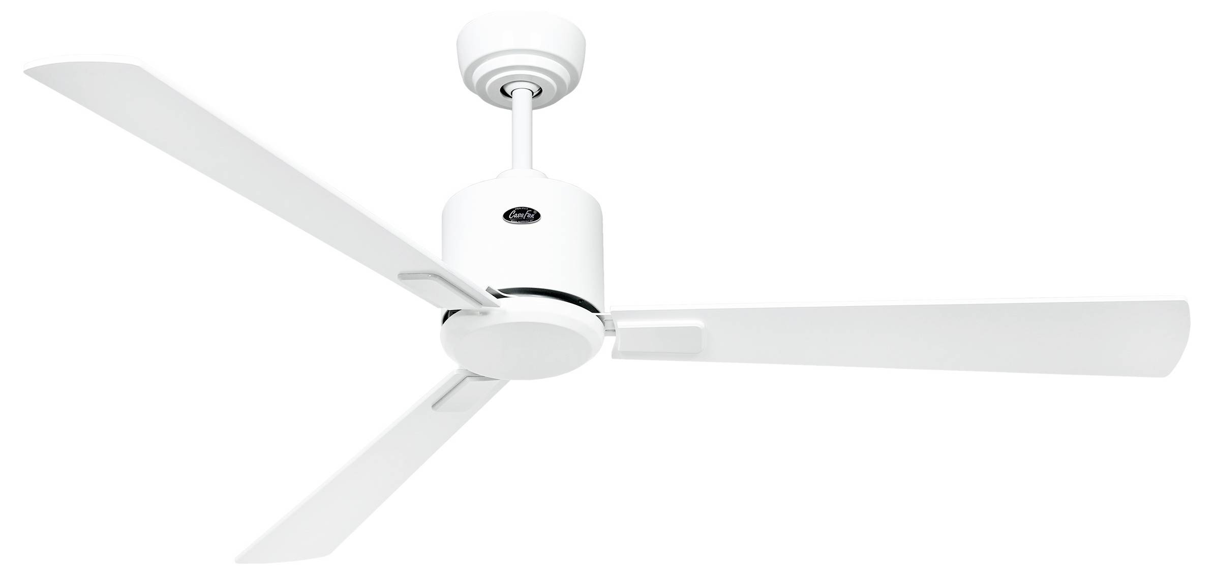 CasaFan ECO NEO III 132 WE-WE/LG WiFi Flügel Weiß/Lichtgrau Deckenventilator Weiß mit Fernbedienung, Timer, Winterbetrieb, App