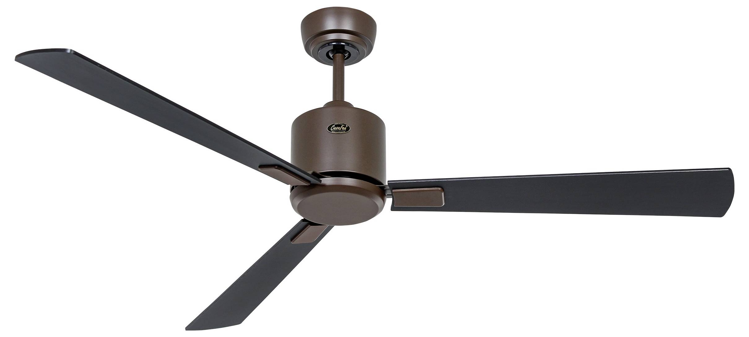 CasaFan ECO NEO III 132 BZ-SW/TK WiFi Flügel Schwarz/Teak Deckenventilator Bronze mit Fernbedienung, Timer, Winterbetrieb, App