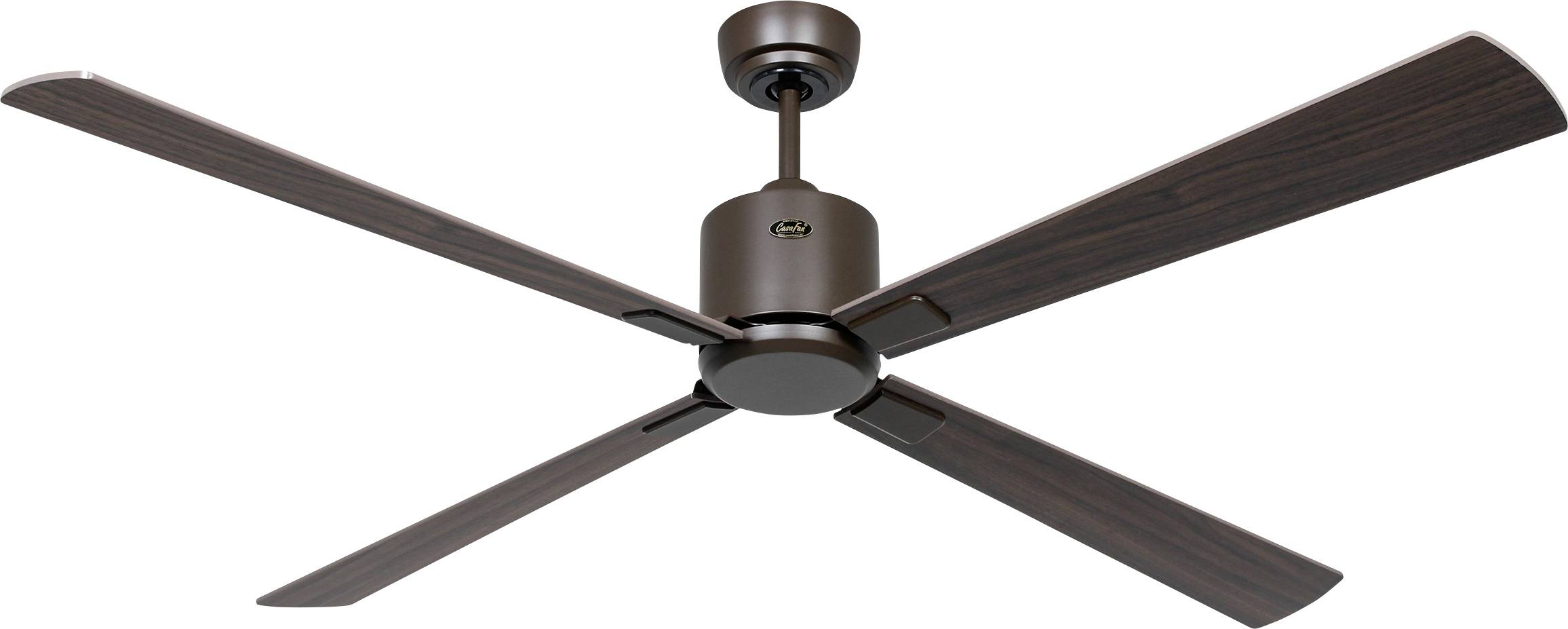 CasaFan ECO NEO III 152 BZ-NB/KI WiFi Flügel Nussbaum/Kirsche Deckenventilator Bronze mit Fernbedienung, Timer, Winterbetrieb