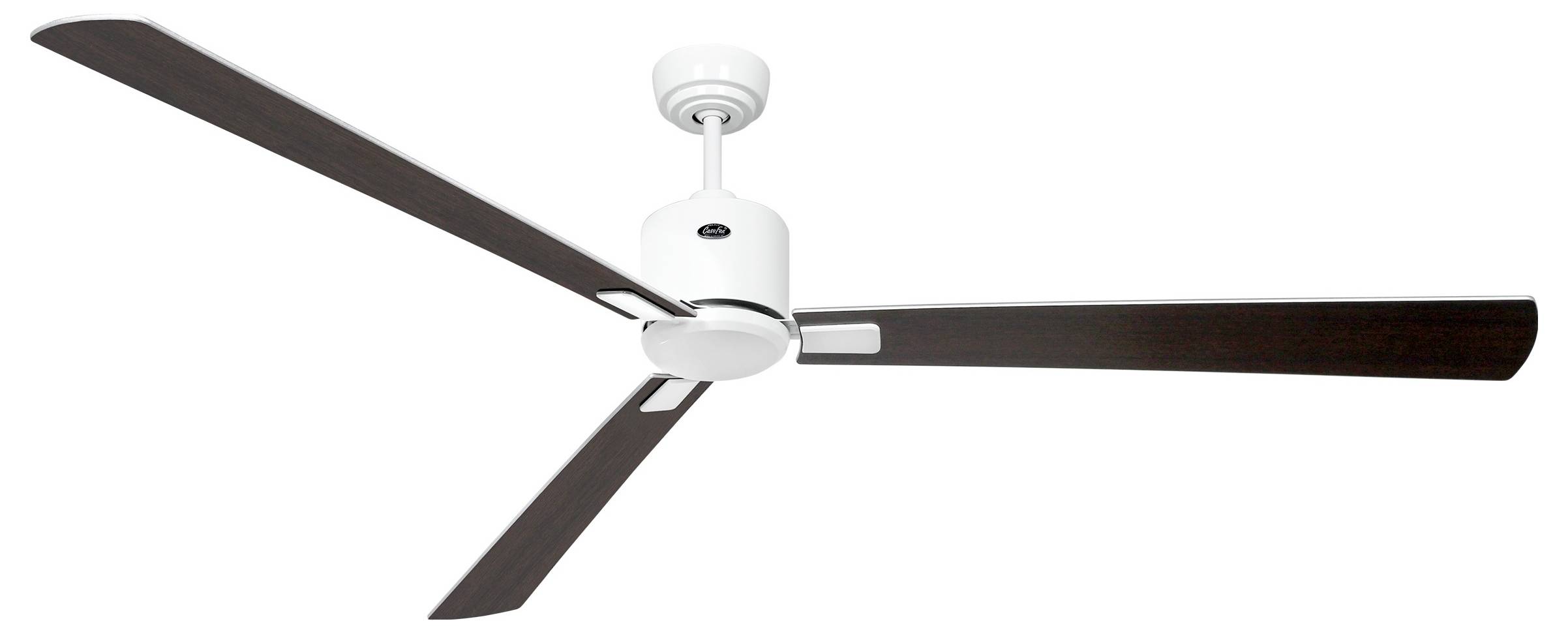 CasaFan ECO NEO III 180-4 WE-WN/SI WiFi Flügel Wenge/silber Deckenventilator Weiß mit Fernbedienung, Timer, Winterbetrieb, App