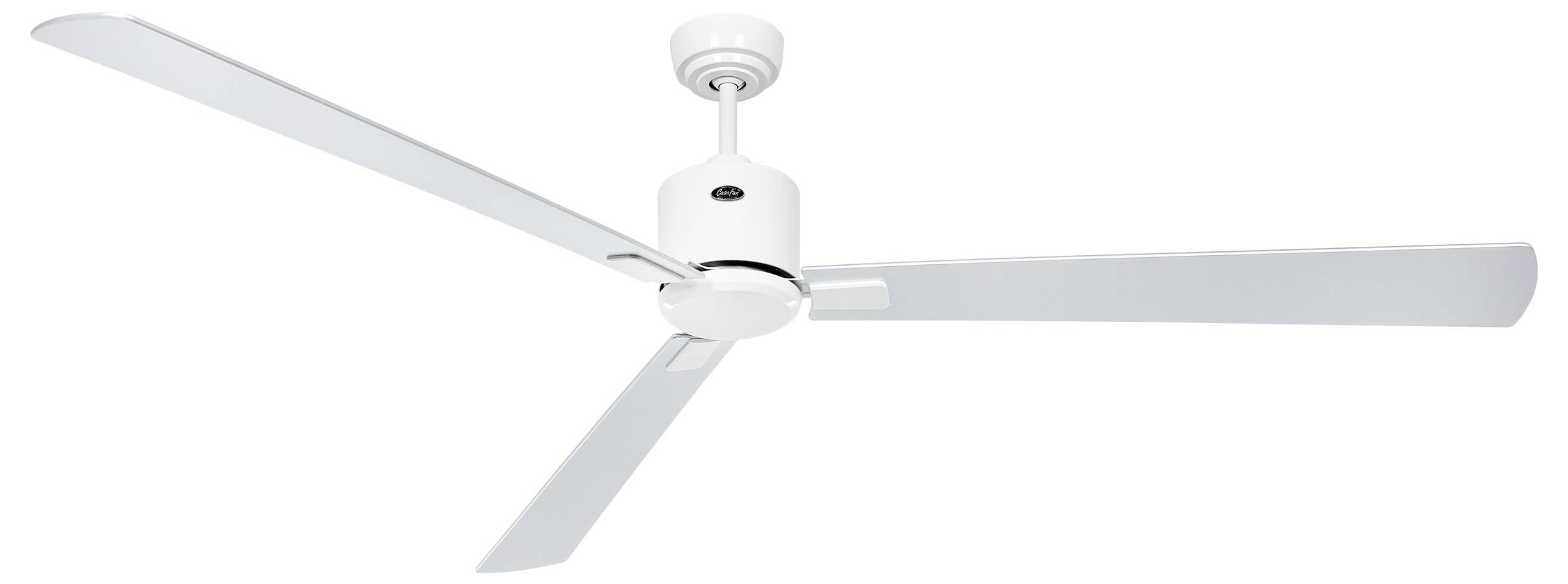 CasaFan ECO NEO III 180-4 WE-WN/SI WiFi Flügel Wenge/silber Deckenventilator Weiß mit Fernbedienung, Timer, Winterbetrieb, App