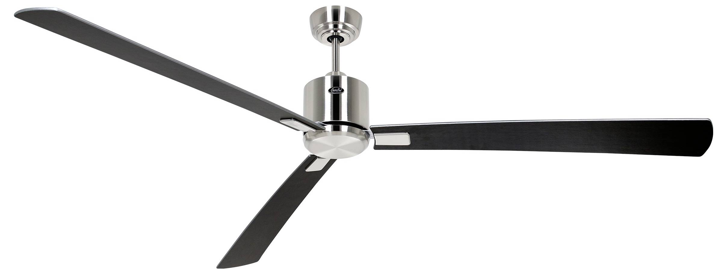CasaFan ECO NEO III 180-4 BN-WN/SI WiFi Flügel Wenge/silber Deckenventilator Chrom (gebürstet) mit Fernbedienung, Timer