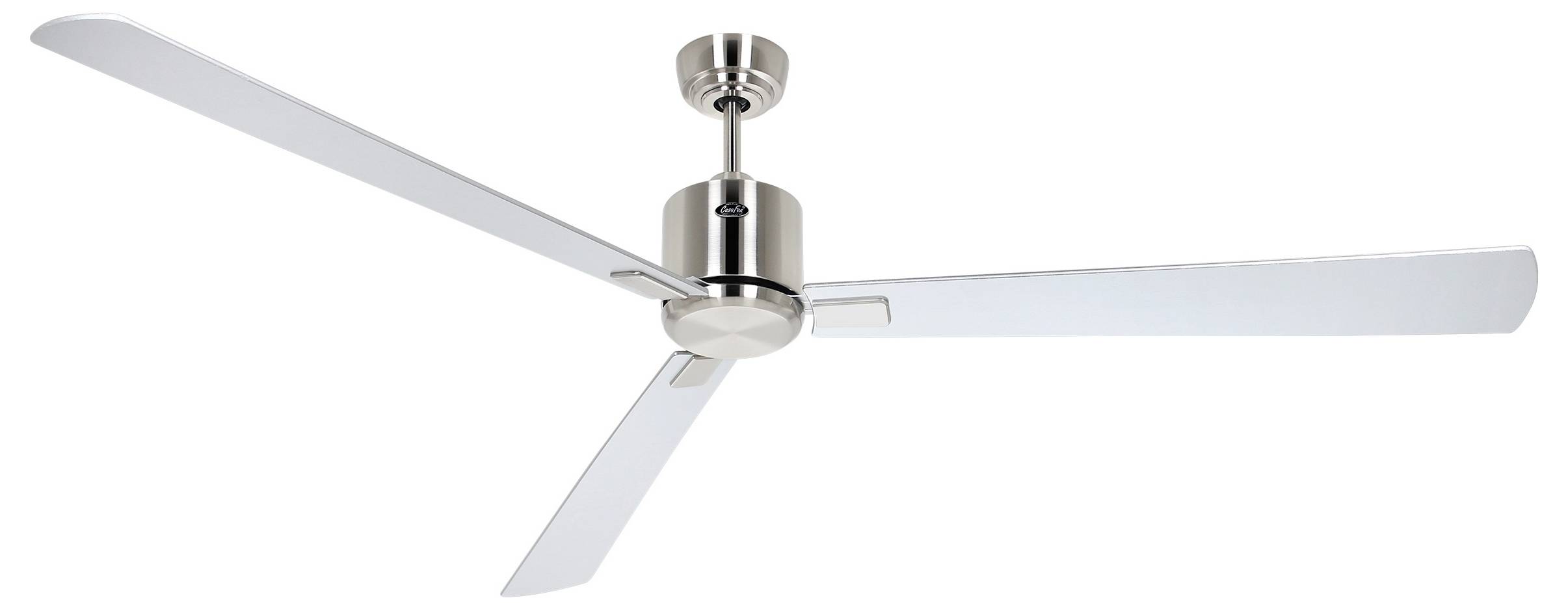 CasaFan ECO NEO III 180-4 BN-WN/SI WiFi Flügel Wenge/silber Deckenventilator Chrom (gebürstet) mit Fernbedienung, Timer