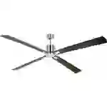 CasaFan ECO NEO III 180-4 BN-NB/KI WiFi Flügel Nussbaum/Kirsche Deckenventilator Chrom (gebürstet) mit Fernbedienung, Timer CasaFan ECO NEO III 180-4 BN-NB/KI WiFi Flügel Nussbaum/Kirsche Deckenventilator Chrom (gebürstet) mit Fernbedienung, Timer