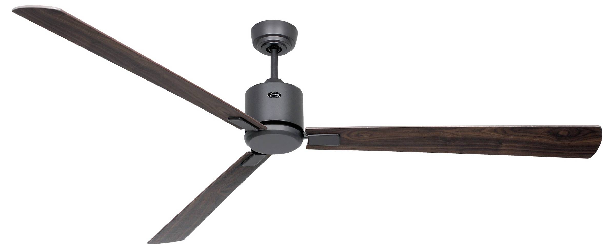 CasaFan ECO NEO III 180-4 BG-NB/KI WiFi Flügel Nussbaum/Kirsche Deckenventilator Basalt-Grau mit Fernbedienung, Timer