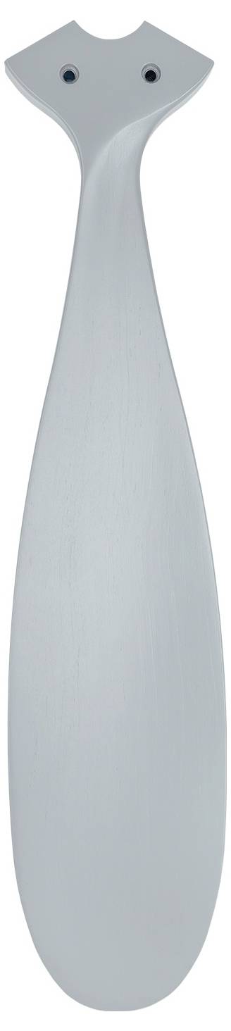 CasaFan AEROPLAN ECO 132 BN-LG Flügel Massivholz Lichtgrau Deckenventilator Chrom (gebürstet) mit Fernbedienung, Timer