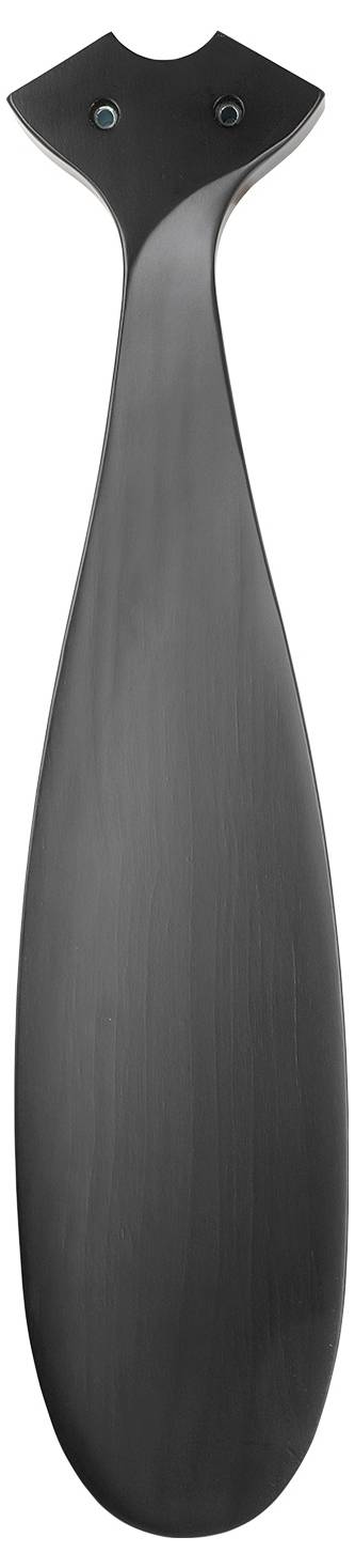 CasaFan AEROPLAN ECO 132 BN-SW Flügel Massivholz schwarz Deckenventilator Chrom (gebürstet) mit Fernbedienung, Timer