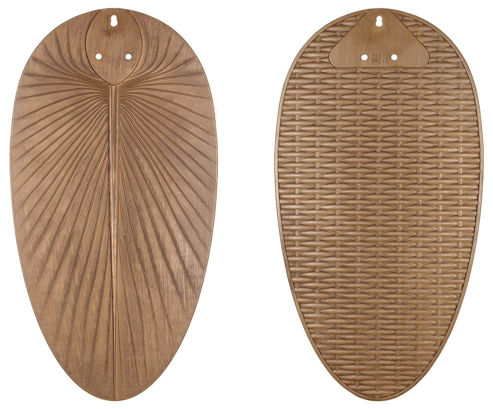 CasaFan CLASSIC OUTDOOR 132 WE-PR Flügel Kunststoff Palme/Rattan braun Deckenventilator Weiß Winterbetrieb