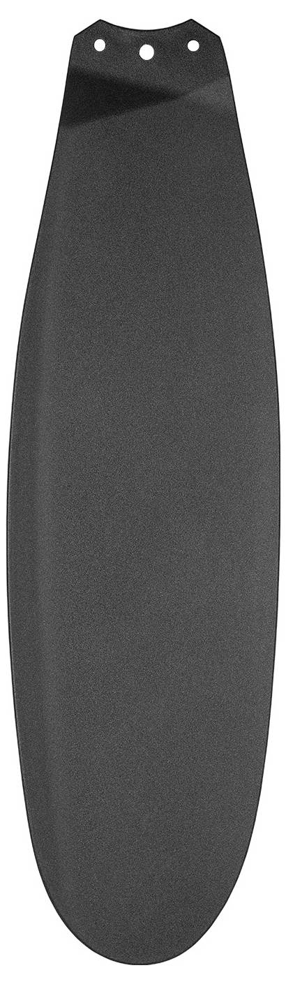 Ein Nahaufnahmebild eines schwarzen, länglichen, ovalförmigen Objekts mit einer glatten Oberfläche und zwei kleinen Löchern an einem Ende.