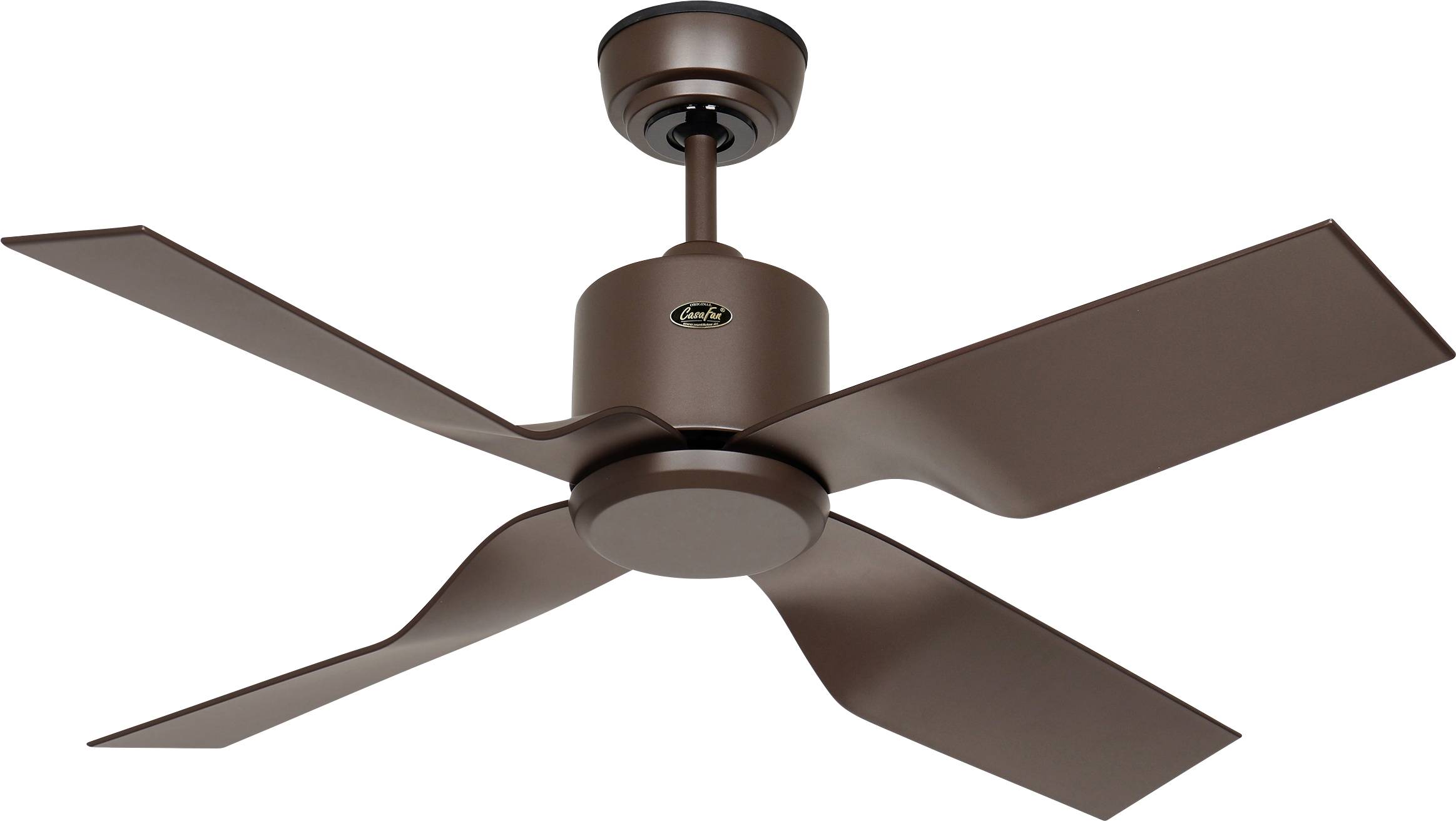 CasaFan ECO VENTOS IP44 102 BZ-BZ WiFi Flügel bronze Deckenventilator Bronze mit Fernbedienung, Timer, Winterbetrieb, App