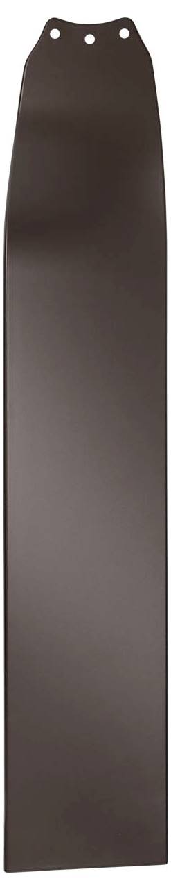 Ein brauner Deckenventilator-Flügel mit einer eleganten, rechteckigen Form und vorgebohrten Löchern zur Befestigung.