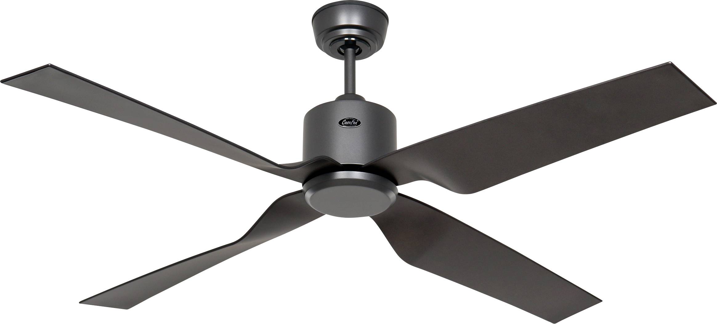 CasaFan ECO VENTOS IP44 132 BG-BG WiFi Flügel basaltgrau Deckenventilator Basalt-Grau mit Fernbedienung, Timer, Winterbetrieb