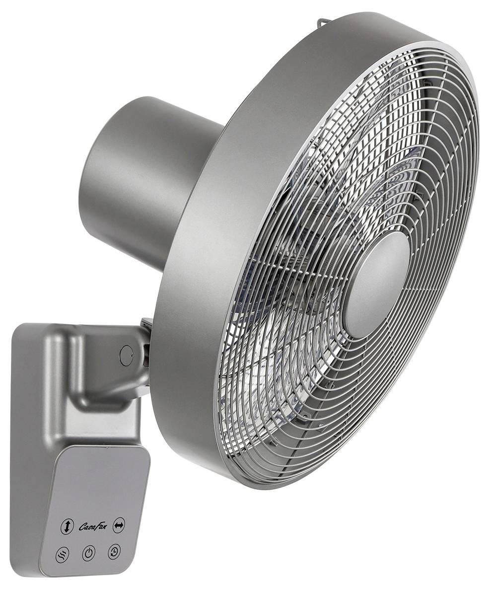 CasaFan AIROS ECO DESIGN WALL TS Wandventilator Titansilber mit Fernbedienung, Timer