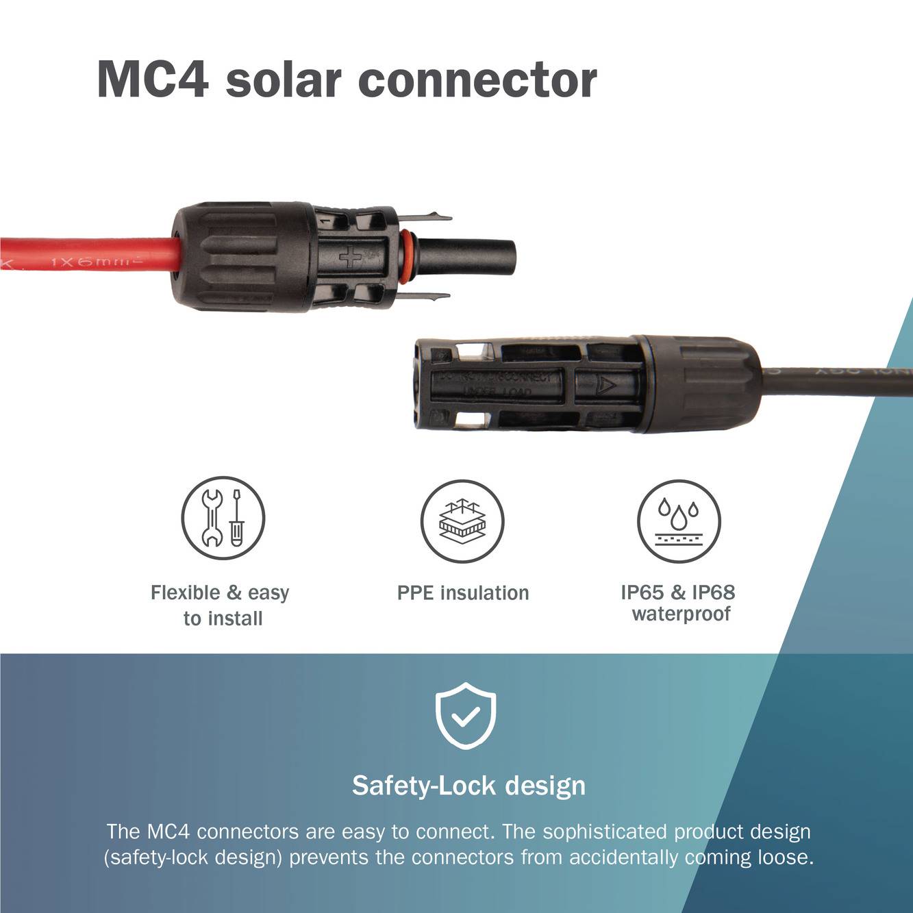 Digitus DK-SCEC66-0150 DK-SCEC66-0150 Solarkabel Verlängerung 6 mm² Kabellänge 15 m