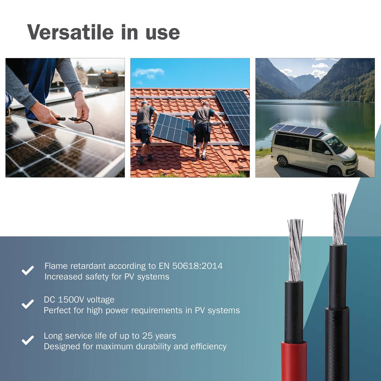 Digitus DK-SCIC6B-0500 DK-SCIC6B-0500 Solarkabel Installation 6mm² Kabellänge 50m