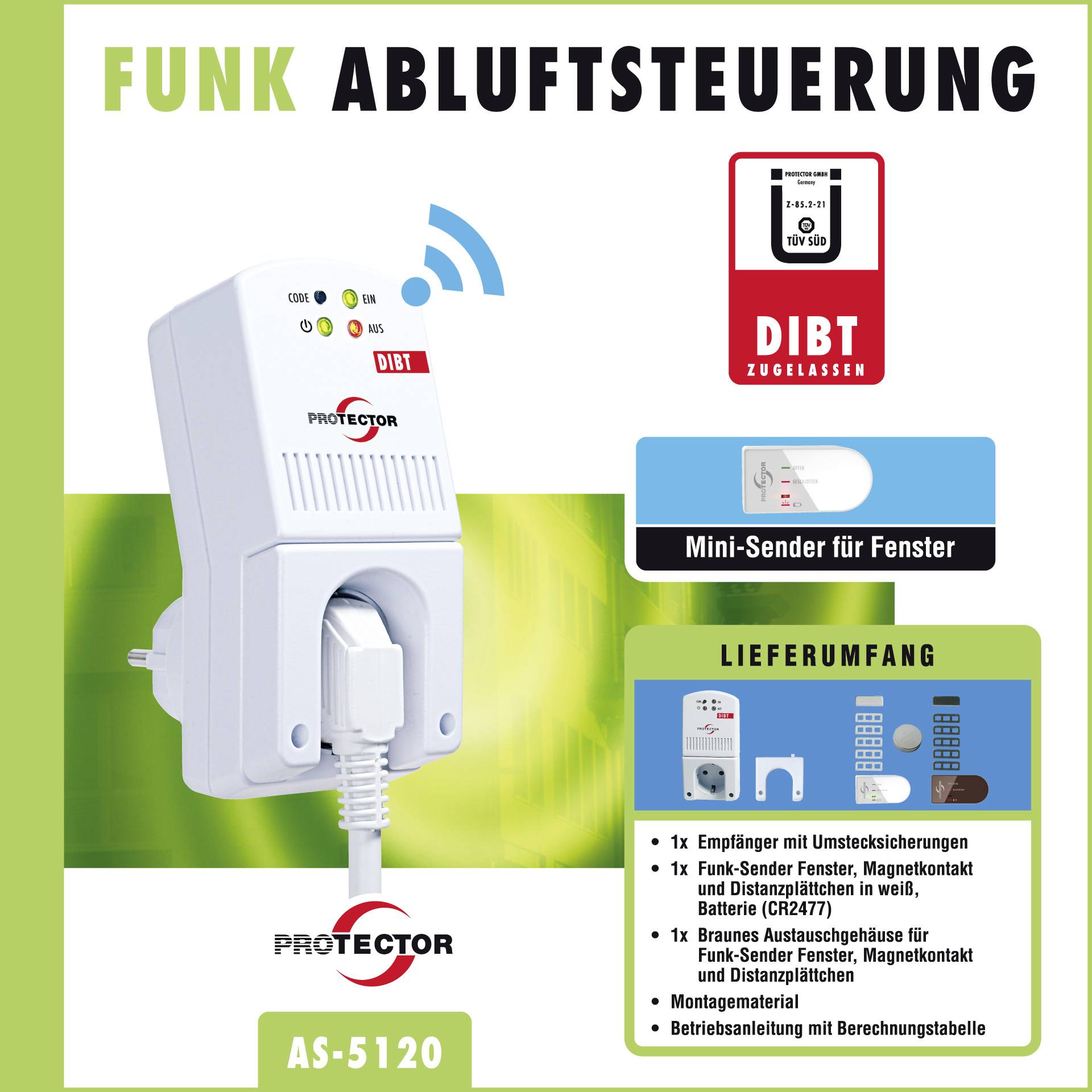 M-e modern-electronics AS-5120 + C11-L Kohlenmonoxid-Melder